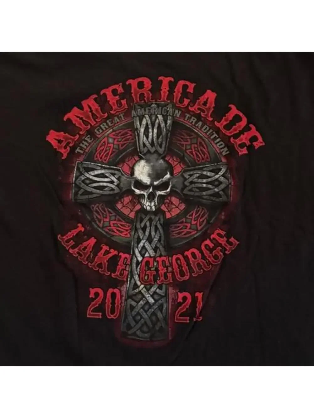 Lake George Americade Y2K Style Graphic T-Shirt Size Extra Large